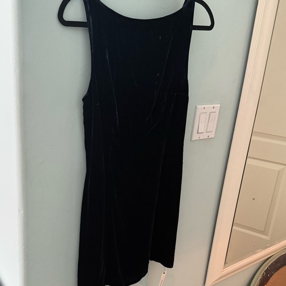 Reformation Brisbane Velvet Navy Mini Dress - Picture 2 of 11